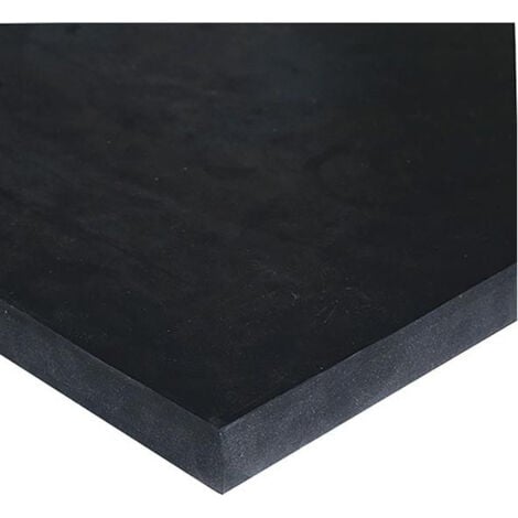 Plaque caoutchouc EPDM noir 10mm - 1000x1000mm