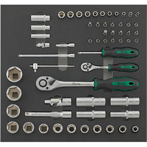 Werkzeugmodul 2/3 Steckschl. 1/4"+1/2" (1/2)