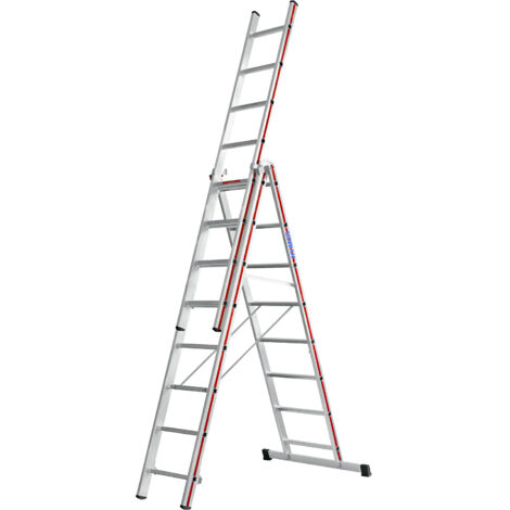 Echelles 3 plans - 3x8 barreaux AH 5,79m