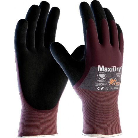 Gant MaxiDry® 56-425 taille 10 violet/noir nylon EN 388 catégorie EPI II (1/5)