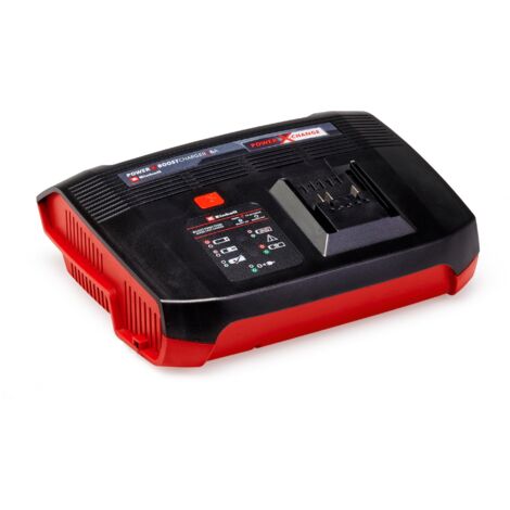 Einhell Chargeur Booster PXC (18V, 220– 240V, Système de charge en 6étapes, Témoin de niveau de charge, Equipé pour être fixé au mur)
