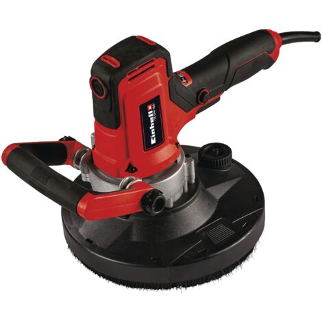 Einhell Ponceuse murale et béton TE-DW 180 (1300W, 0-3000min.-1 taux d'oscillation, 180mm de papier de verre Ø, y compris micro disque de ponçage, meule diamantée, 6 disques de ponçage)