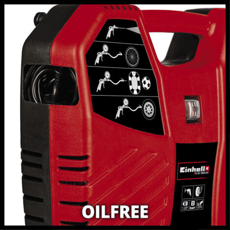 Einhell Compresseur mobile TC-AC 180/8 OF (1100 W, 180 L/min, 8 bar, avec accessoires)