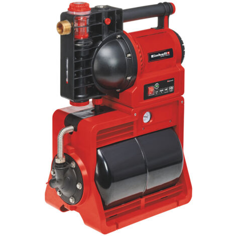 Einhell Groupe de surpression GE-WW 1145 ECO (1.1 kW, réservoir 20 litres, indicateur d’encrassement/aspiration, disjoncteur thermique, pré-filtre avec clapet anti-retour)