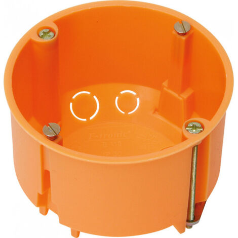 Boîte murale ISO 70mm Ø 47mm orange foncé (Par 10) (1/3)