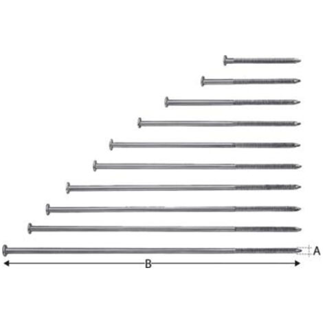 Simpson Strong Tie – Clou à tête plate galvanisé 6,0 mm x 150 mm – Lot de 125 – Résistance optimale pour construction extérieure – Applications en milieu humide (1/2)