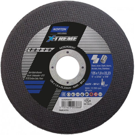 Disque à tronçonner X-Treme 125x10 T41 (1/2)