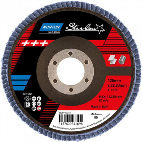 Disque lamelle Starline 125 mm P80 (1/2)