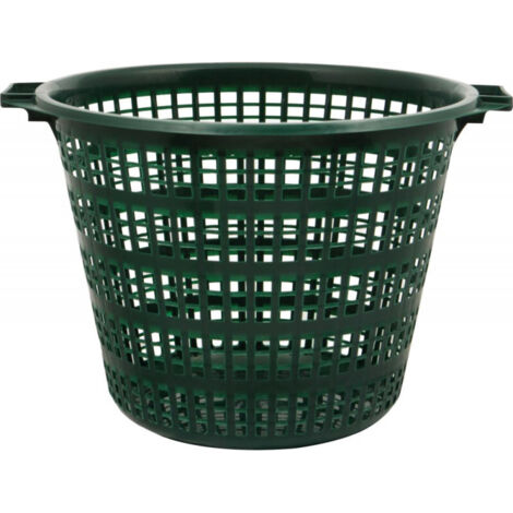 FP – Panier de jardin rond 50 kg en plastique recyclé – Couleur verte – Pour rangement et jardinage – Haute qualité durable