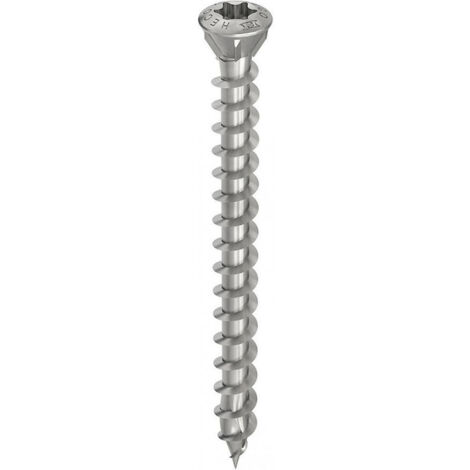 Vis HECO-Topix-Plus spécial plancher - Ø3,5x50mm - Tête Fraisée avec nervures de fraisage - Filetage Total - T10 - Boite de 200 - 61651