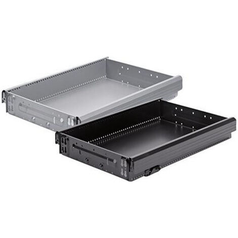 Hettich – Tiroir en acier 600mm – Charge maximale 30kg – Installation dissimulée par canal à double paroi – Acier revêtu de poudre - 20722mit