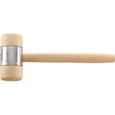 Holzhammer DIN 7462B Kopf-D. 60x120mm mit Metallmantel FORTIS (1/2)