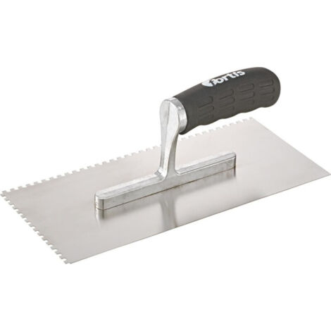 Taloche inox crantée inox 4x 4mm Poignée soft FORTIS (1/3)