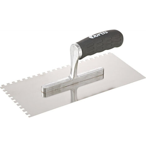 Taloche inox crantée inox 6x 6mm Poignée soft FORTIS (1/3)