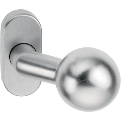 Bouton boule anti-feu edi 2133/4020 VA EST Rosace ovale porte profilée - 2133/4020/00 (1/5)