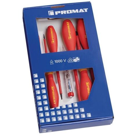 Jeu de tournevis, 6pcs Fente, PH - Brilliant Tools BT031000 - Vissage - Bricolage