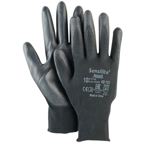 Gant de protection SensiLite 48-101,Gr.10,noir (Par 12) (1/5)