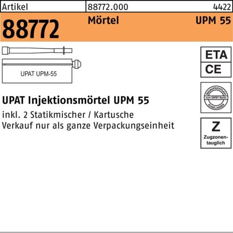 UPAT Mortier a injectées UPM 55-390 (Par 6) (1/2)