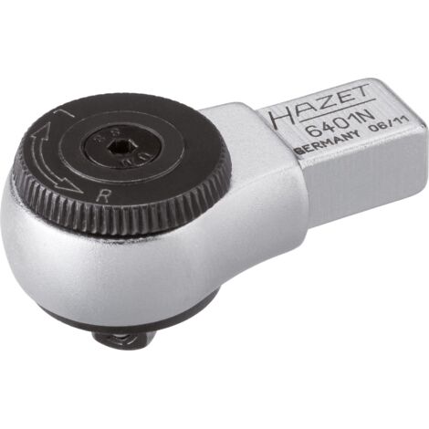 Attache male a cliquet réversible carré 1/4" 9x12mm Hazet (1/3)