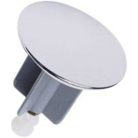 Sanitop-Wingenroth Bouchon – Chromé – Bonde de lavabo en métal – Bouchon d'évier – 64 mm