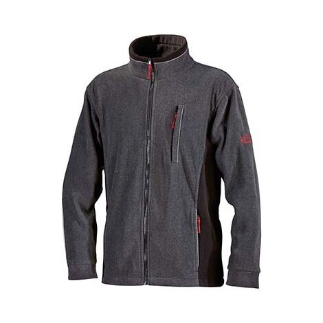 Veste Softshell hiver Taille L, gris/orange vif