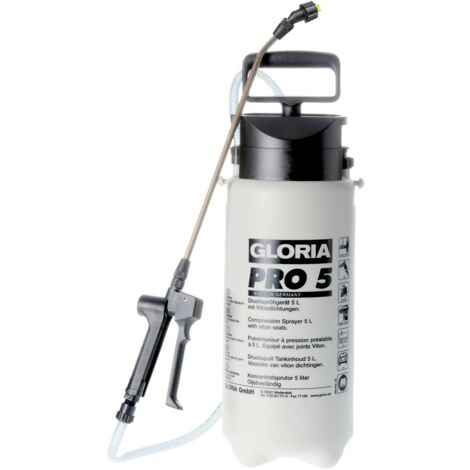Pulvérisateur Gloria Pro 5L – Pression 3 bar – Joints Viton résistants – Buse jet plat 8002 E – Pour produits chimiques de construction – Watt & Home - 0810725GL (1/5)