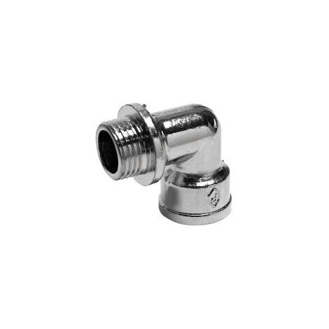 Raccord coudél avec 1 IG + 1 AG 1/2" (1/2)