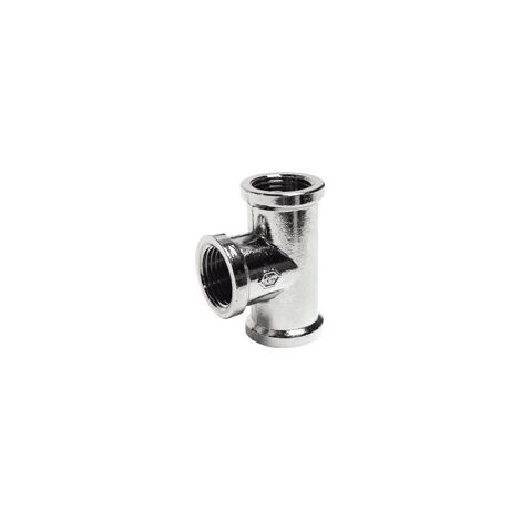 Raccord T chromé 1/2" (1/2)