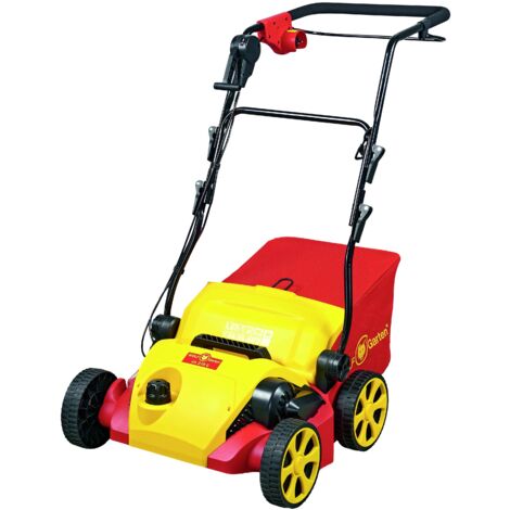 Wolf-Garten – Scarificateur électrique 1800W – Largeur de travail 37 cm – Bac de ramassage 50 l – Réglage profondeur 5 niveaux – Moteur silencieux - V378E