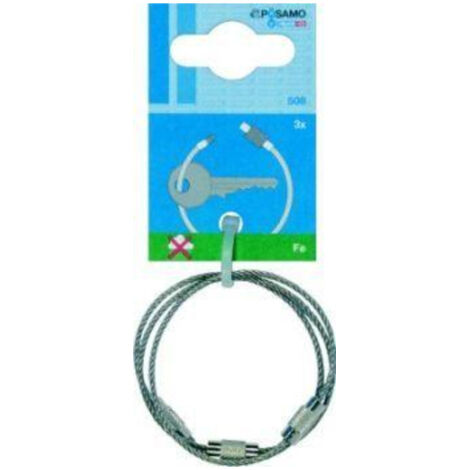 Porte-clés en fil d'acier-vern a 3pcs (1/3)