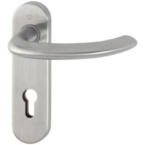 HOPPE Garniture de béquilles sur plaque courte Mar.E1138Z/353K VA F69 PZ rosace ronde - 3042265 (1/3)