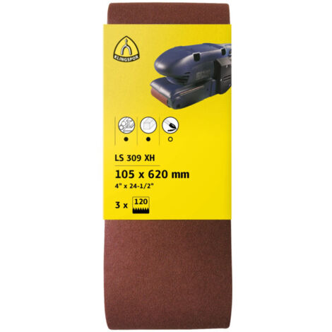 KLINGSPOR Bande abrasive sans fin 75x533 P100 3pcs. (1/4)