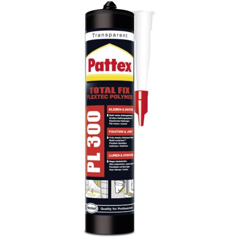 Pattex Colle montage PL300 Total Fix 300ml trans (Par 12) (1/4)
