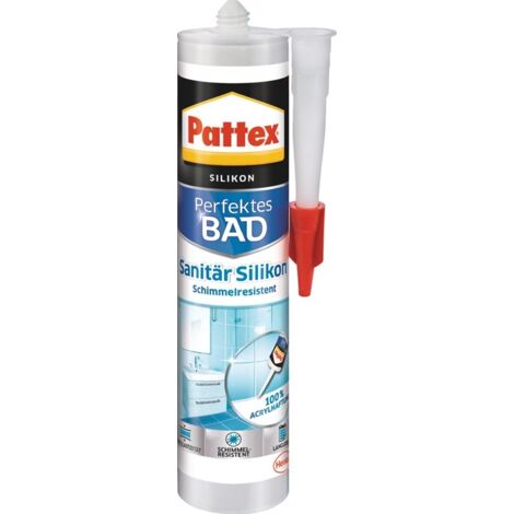 Pattex Silicone sanitaire 300 ml, blanc (Par 12) (1/2)