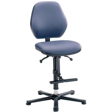 Chaise bureau Laboratoire Basic 2 sur roulettes- tissu - Dossier a contact permanent, 9133-CI11-502 (1/5)