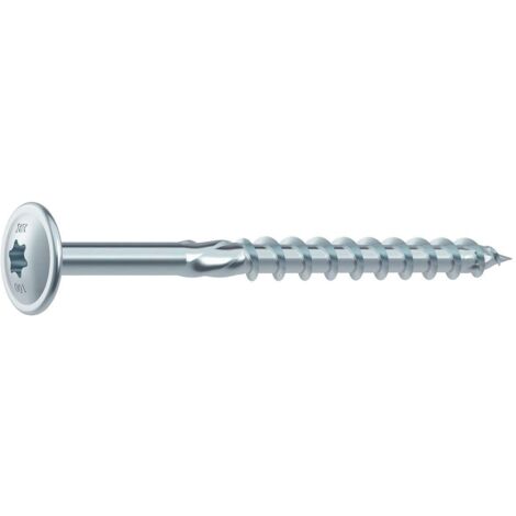 Vis bois HECO-TOPIX -TelKo- TDrive TD 8,0x120 zingué Filetage total (Par 50) (1/5)