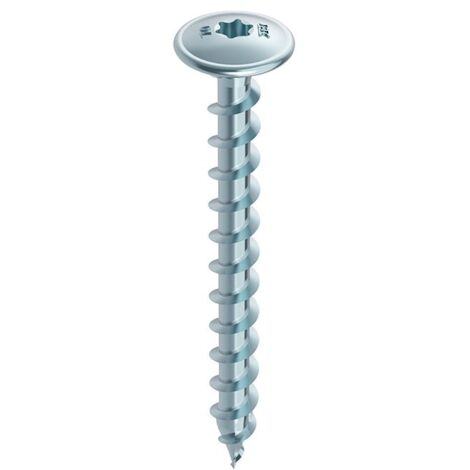 Vis bois heco-topix tete ronde Large Filetage total HP 8,0x 60 Zingué TD TelKo (Par 100) (1/3)