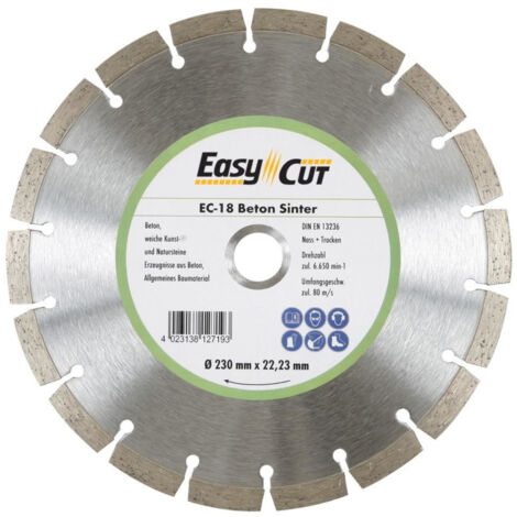 Disque de coupe diamantÚ EC- 18 125 x 1,9 x 10 x 22,23 mm (1/2)