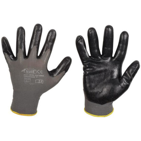 Gant tricot'Š¢ Datong Nitrile, taille 9, gris (1/4)