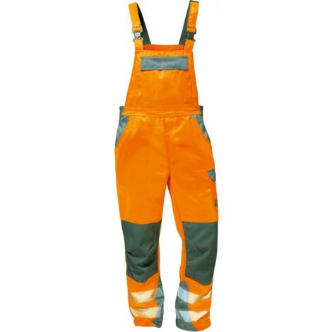 Salopette Haute visibilité METZ Taille 50, orange/gris (1/4)