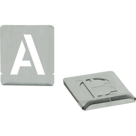 Pochoir chiffres A-Z SH 100mm Turnus