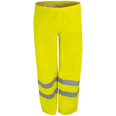 Pantalon de pluie Haute visibilité JAUNE Taille 3XL, jaune (1/4)