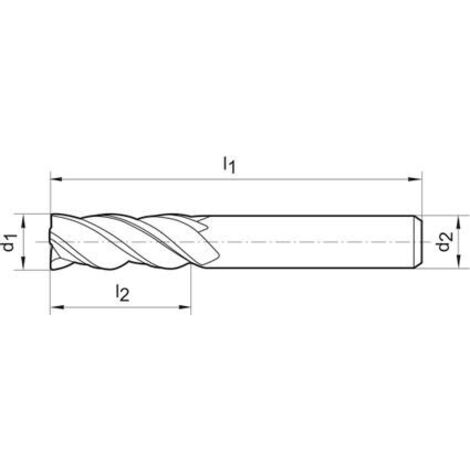 SL-Foret 6527L VHM FIRE 14mm Z 4 HA Guhring (1/5)