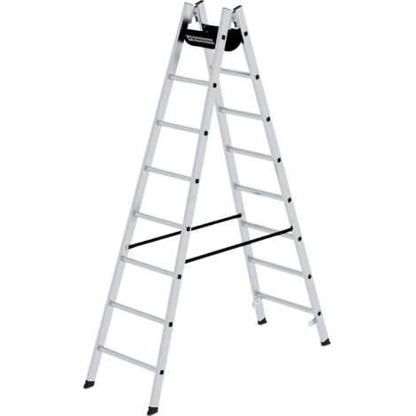 Günzburger Steigtechnik Escabeau à barreaux 2 x 8 échelons - 033016 (1/5)