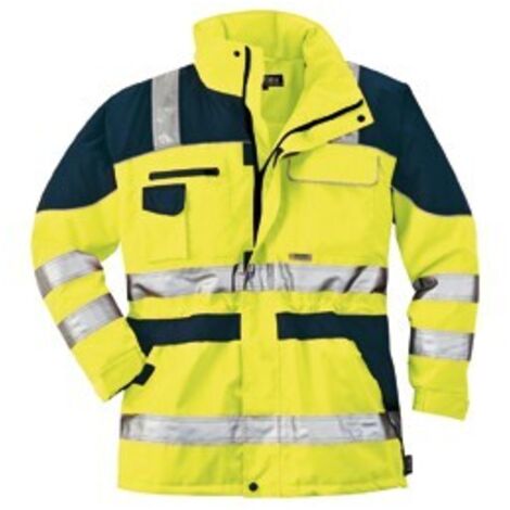 Parka haute visibilité Taille L, jaune/bleu (1/3)