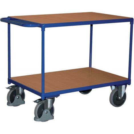 Chariot de transport 500 kg 1200x800 mm 2 plateaux (1/5)