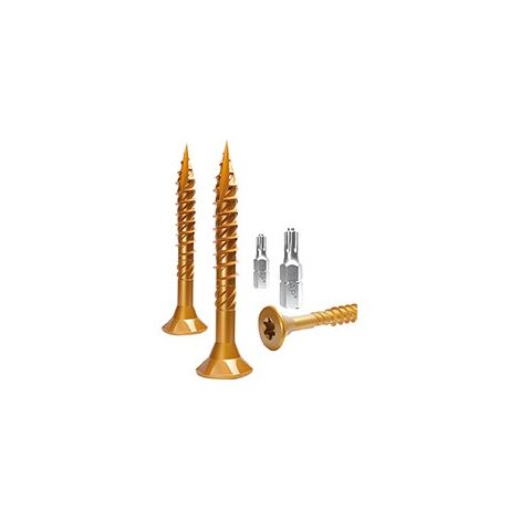 Vis E-Jet 4,0x 60 TG galvanisé Jaune avec fraisage (Par 500) (1/4)