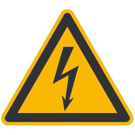 Panneau d'avertissement 100 mm Avertissement des risques électriques