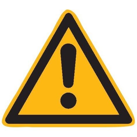 Panneau d'avertissement Danger - 25mm - autocollants - 44 unités