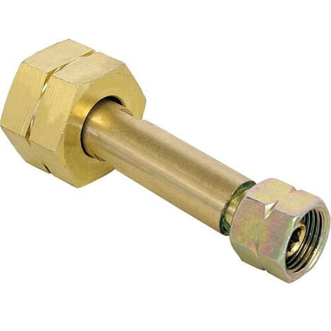 Raccord de transvasement pour bouteille propane 5-33kg – Entrée W 21,8 x DN 32 – Sortie R DN 10 – Écrou hexagonal G 3/8 LH-TM inclus – GOK